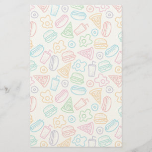 Snel voedselpatroon briefpapier