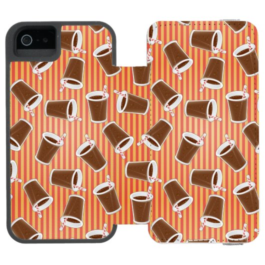 Snel voedselpatroon incipio iPhone portemonnee hoesje (Agenda Open)