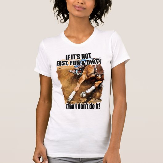 Snel, vun en vuil jasje racen t-shirt (Voorkant)