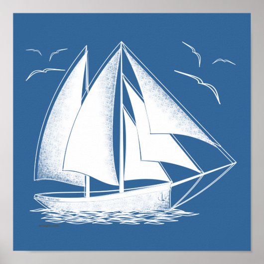 Snel zeilen, . poster (Voorkant)