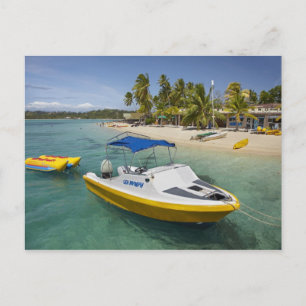 Snelboot en bananenboot briefkaart