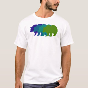 Snelheid Beer in blauw T-shirt