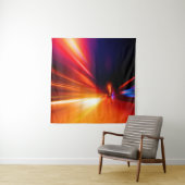 snelheid bij nachtelijke routeabstractie, achtergr wandkleed (In situ)