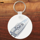 Snelheid bot vanaf boven sleutelhanger (Voorkant)