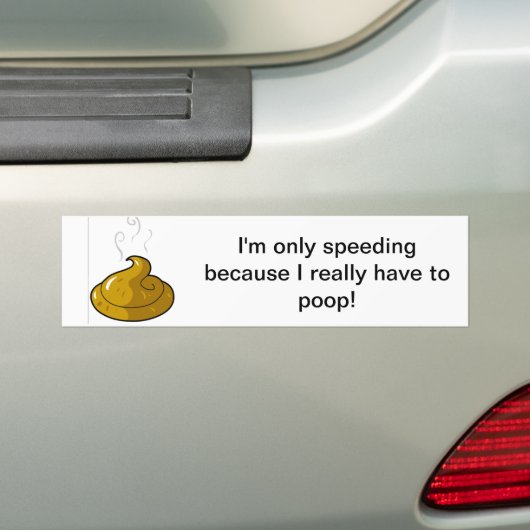 Snelheid Bumpersticker (Op auto)