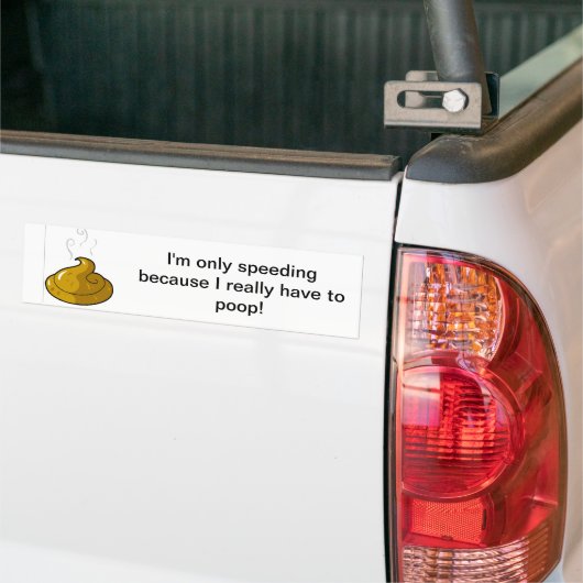 Snelheid Bumpersticker (Op Truck)