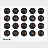 Snelheid Cubing Puzzel Cuber Cube Ronde Sticker (Vel)