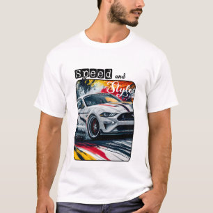 Snelheid en stijl Super Car T shirt