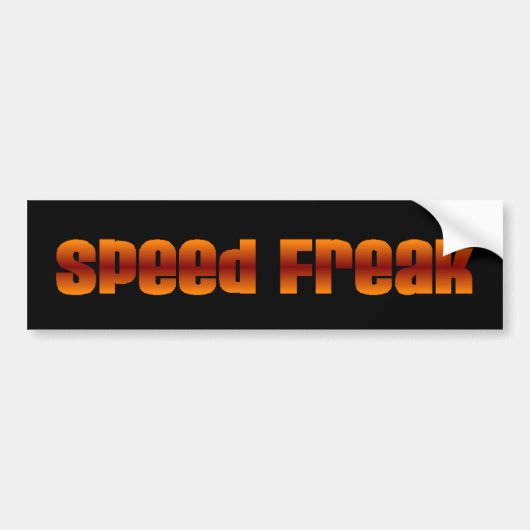 Snelheid freak bumpersticker (Voorkant)