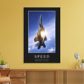 Snelheid: Inspirerend prijsopgave 1 Canvas Afdruk (Insitu (Woonkamer))