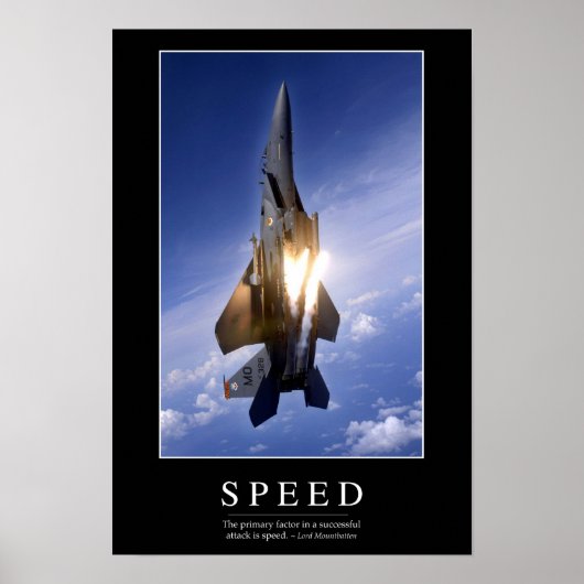 Snelheid: Inspirerend prijsopgave 1 Poster (Voorkant)