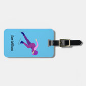 Snelheid schaatsen bagagelabel (Voorkant horizontaal)