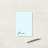 Snelheid schaatsen post-it® notes (Op bureau)