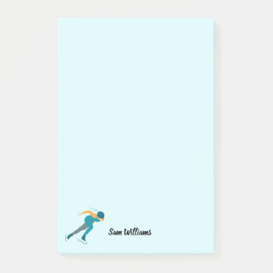 Snelheid schaatsen post-it® notes