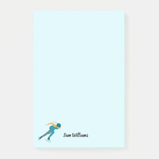 Snelheid schaatsen post-it® notes (Voorkant)