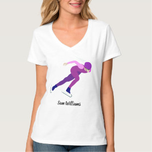 Snelheid schaatsen t-shirt