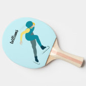 Snelheid schaatsen tafeltennisbatje (Zijkant)