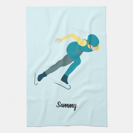 Snelheid schaatsen theedoek (Verticaal)