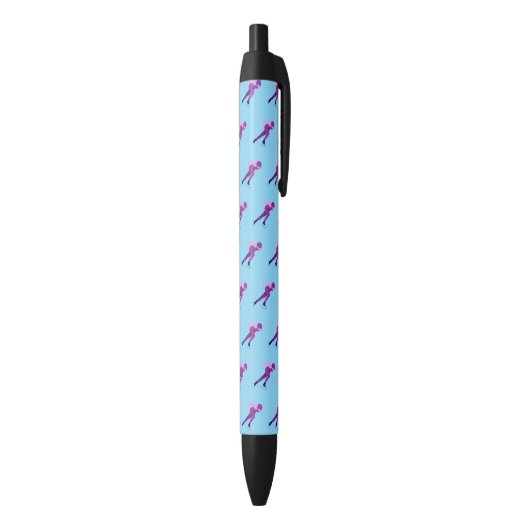 Snelheid schaatsen zwarte inkt pen (Achterkant (Verticaal))