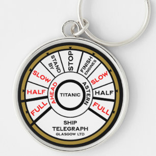 Snelheid Titanic-schip Sleutelhanger