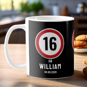 Snelheidsbegrenzing 16e Verjaardag Koffiemok