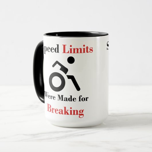 Snelheidsbegrenzingen voor het breken mok (Voorkant links)