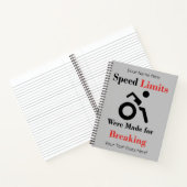 Snelheidsbegrenzingen voor het breken notitieboek (Binnen)