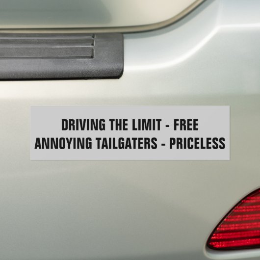 Snelheidsbeperking gratis, irritante mobiele appar bumpersticker (Op auto)