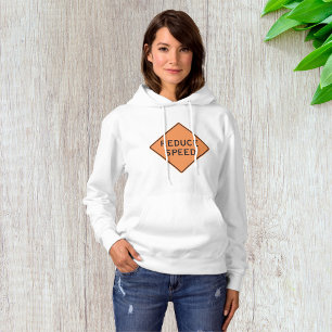 Snelheidsbeperking Oranje Diamant Wegbord Hoodie