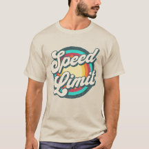 Snelheidsbeperking Retro Bullseye Concert T-shirt 