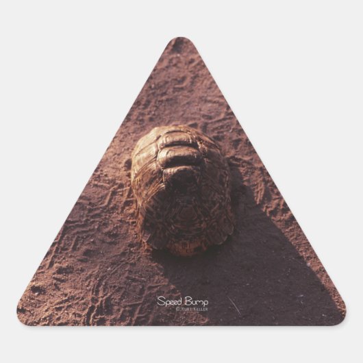 Snelheidsbom Driehoek Sticker (Voorkant)
