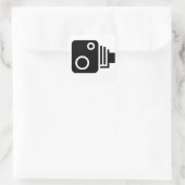 Snelheidscamerasymbool Vierkante Sticker (Tas)