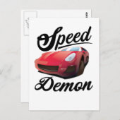 Snelheidsdemon Briefkaart (Voorkant / Achterkant)