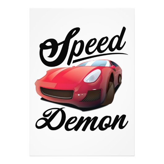 Snelheidsdemon Foto Afdruk (Voorkant)