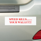 SNELHEIDSDOLEN......JOUW WALLET!!! BUMPERSTICKER (Op auto)