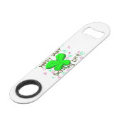 Snelheidsflesopening St. Patrick's Day Speed Flessenopener (Voorkant Gekanteld)