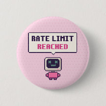Snelheidslimiet Bereikt Funny AI Pixel Knop