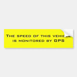 Snelheidslimiet Bumpersticker