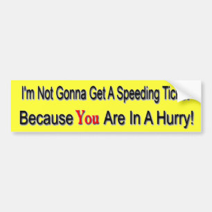 Snelheidsmaniak Bumpersticker