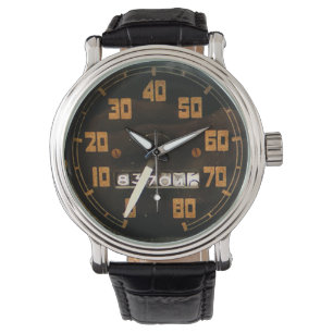 Snelheidsmeter van klassieke pick-uptruck uit de j horloge