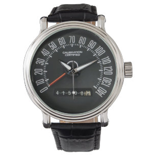 Snelheidsmeter van klassieke politiewagen uit de j horloge