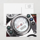 Snelheidsmeter voor motorfietsen briefkaart (Voorkant / Achterkant)