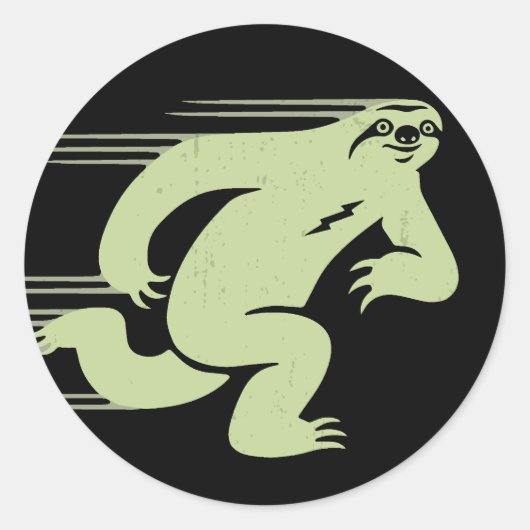 Snelheidssleuf Ronde Sticker (Voorkant)