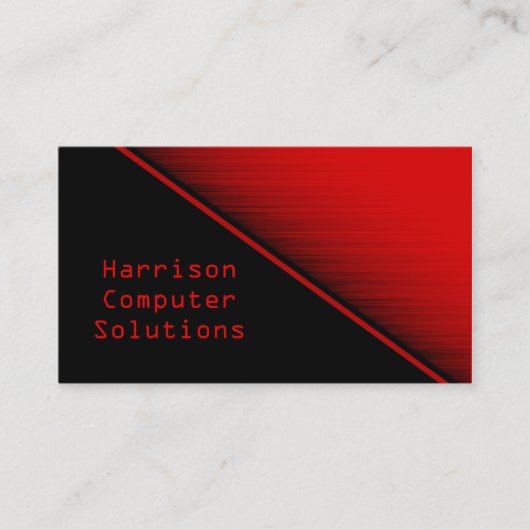 Snelheidsstructuur Visitekaartje, rood Visitekaartje (Voorkant)