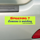 snelheidswaarschuwing bumperstickers (Op auto)