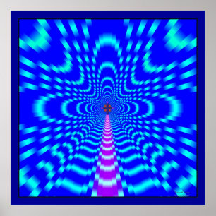 Snelheidsweg naar kruis poster