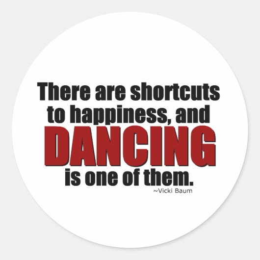 Snelkoppeling naar geluk ronde sticker (Voorkant)