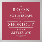 Snelkoppeling voor boek naar beter leven magenta poster (Voorkant)