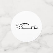 Snelle auto confetti (Kleine voorkant)