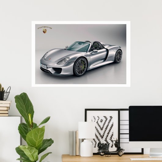 Snelle auto poster (Thuiskantoor)